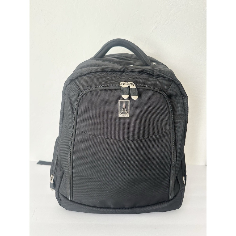 Travelpro Black Padded Laptop Backpack Travel Business Carry On Trolley Sleeve